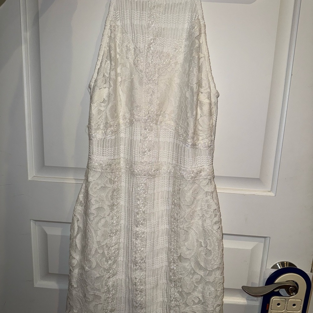 Topshop White Sheath Halter Dress for Weddings